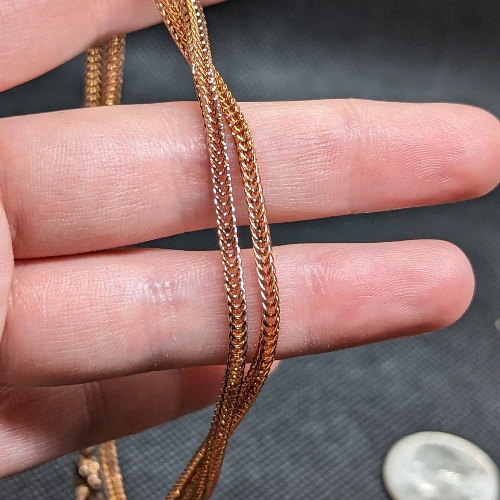 Stainless woven box chain unisex necklace